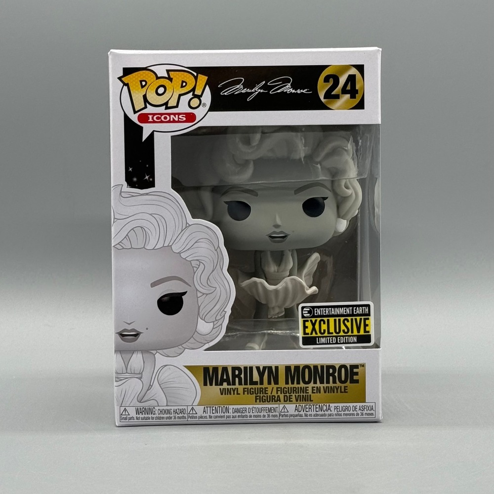 Funko Pop! #24 Marilyn Monroe Black & White EE Exclusive w/ Protector *Vaulted*